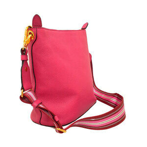 Prada Logo Leather Bag Embossed Shoulder